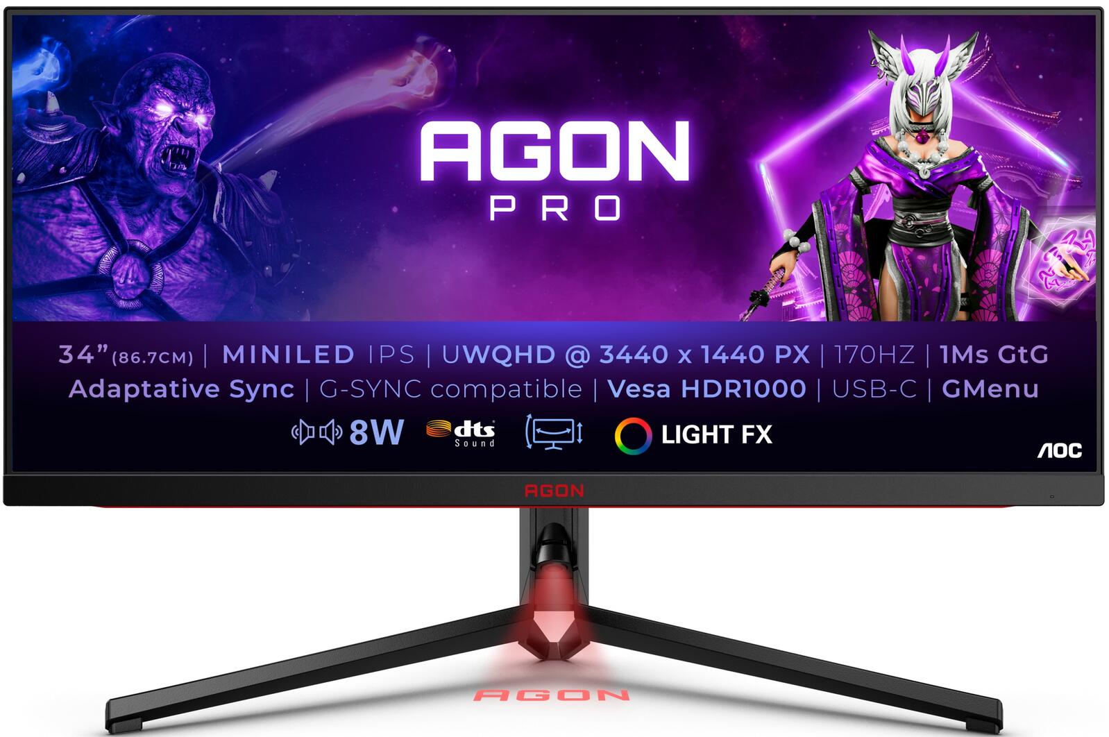 AOC AGON AG344UXM Gaming Monitor 86,4 cm (34 Zoll) AOC AGON AG344UXM Gaming Monitor 86,4 cm (34 Zoll)